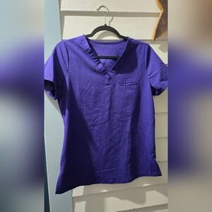 Mandala Purple Scrub Top Small